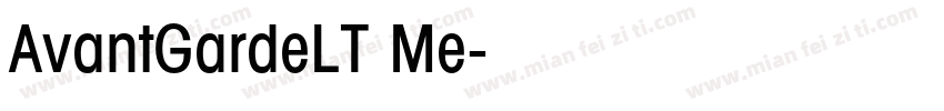 AvantGardeLT Me字体转换